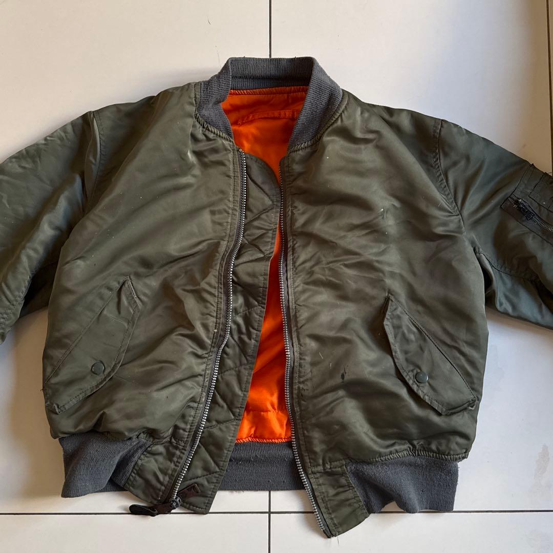 雰囲気◎ 90's ALPHA INDUSTRIES MA-1 ミディアム