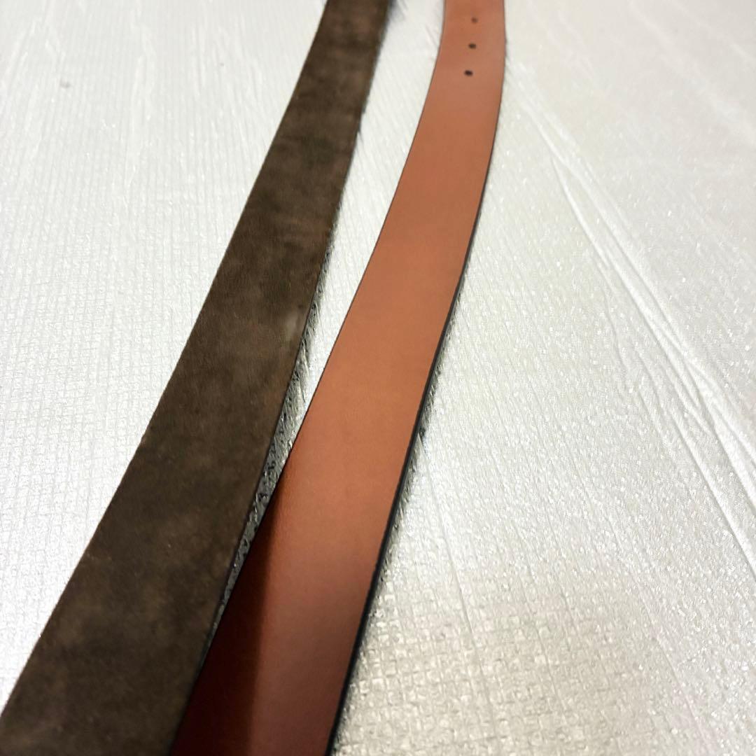 サルヴァトーレフェラガモ ベルト　ダブルガンチーニ　ダークブラウン系