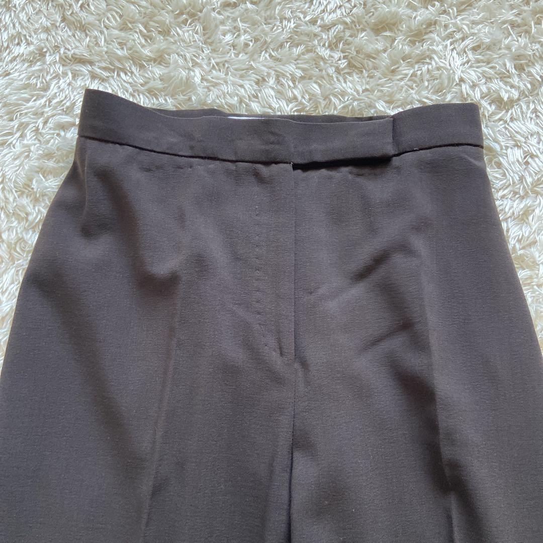 極美品　大きいサイズ42 ドルチェ&ガッバーナ　パンツスーツ　ストレッチ　茶色