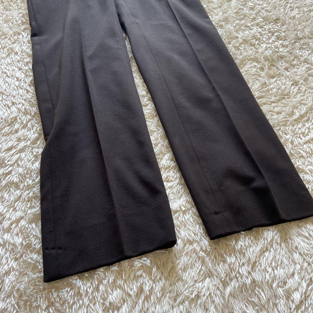 極美品　大きいサイズ42 ドルチェ&ガッバーナ　パンツスーツ　ストレッチ　茶色