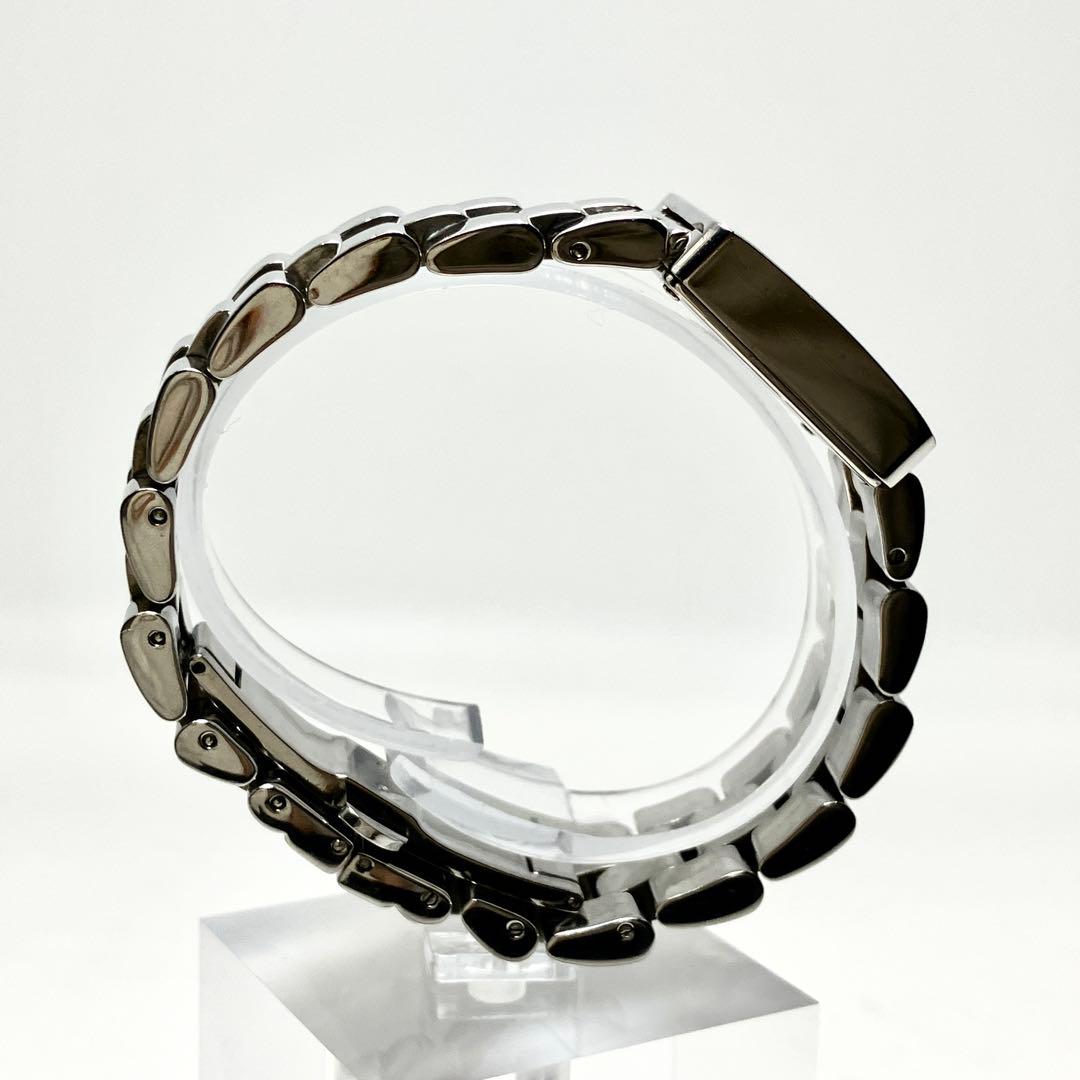 稼働 GUCCI グッチ 腕時計 3600J Gロゴ ベルト延長 シルバー 黒