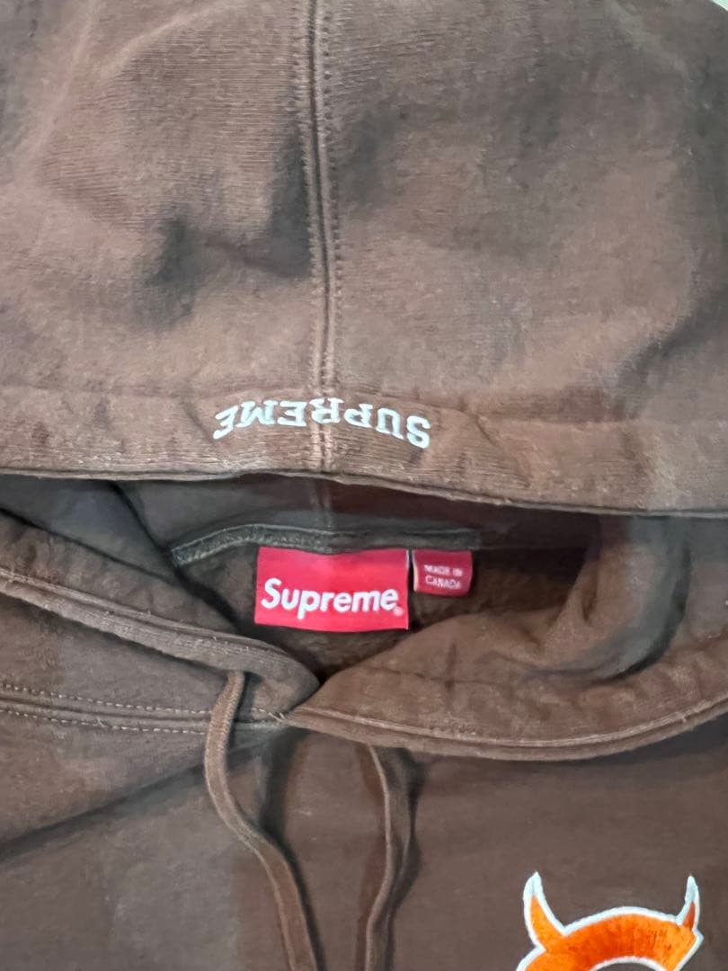 Supreme Sツノパーカー　シュプリーム　ブラウンパーカー