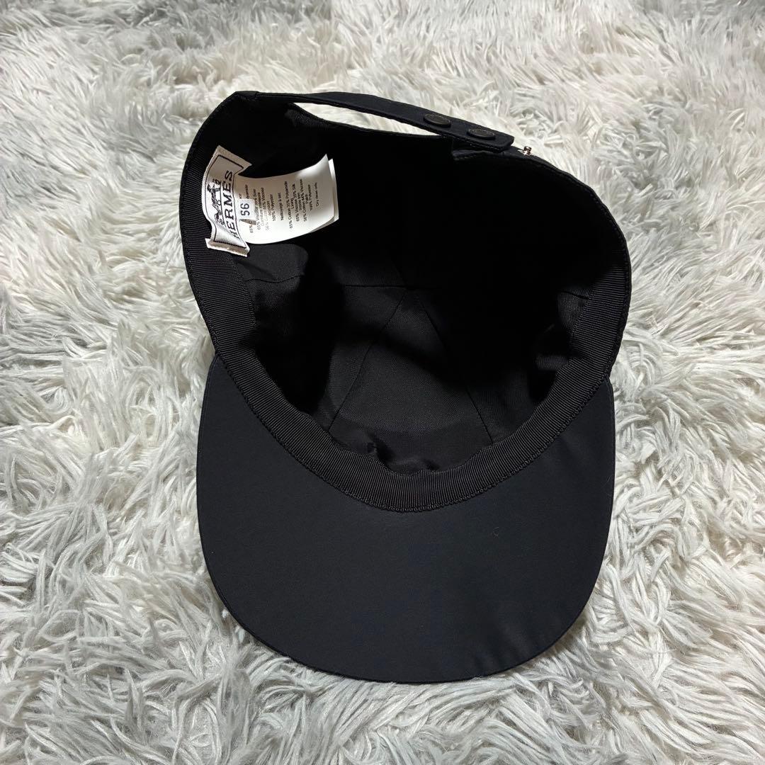 【未使用に近い】HERMES セリエ キャップ 56 BLACK エプロンドール