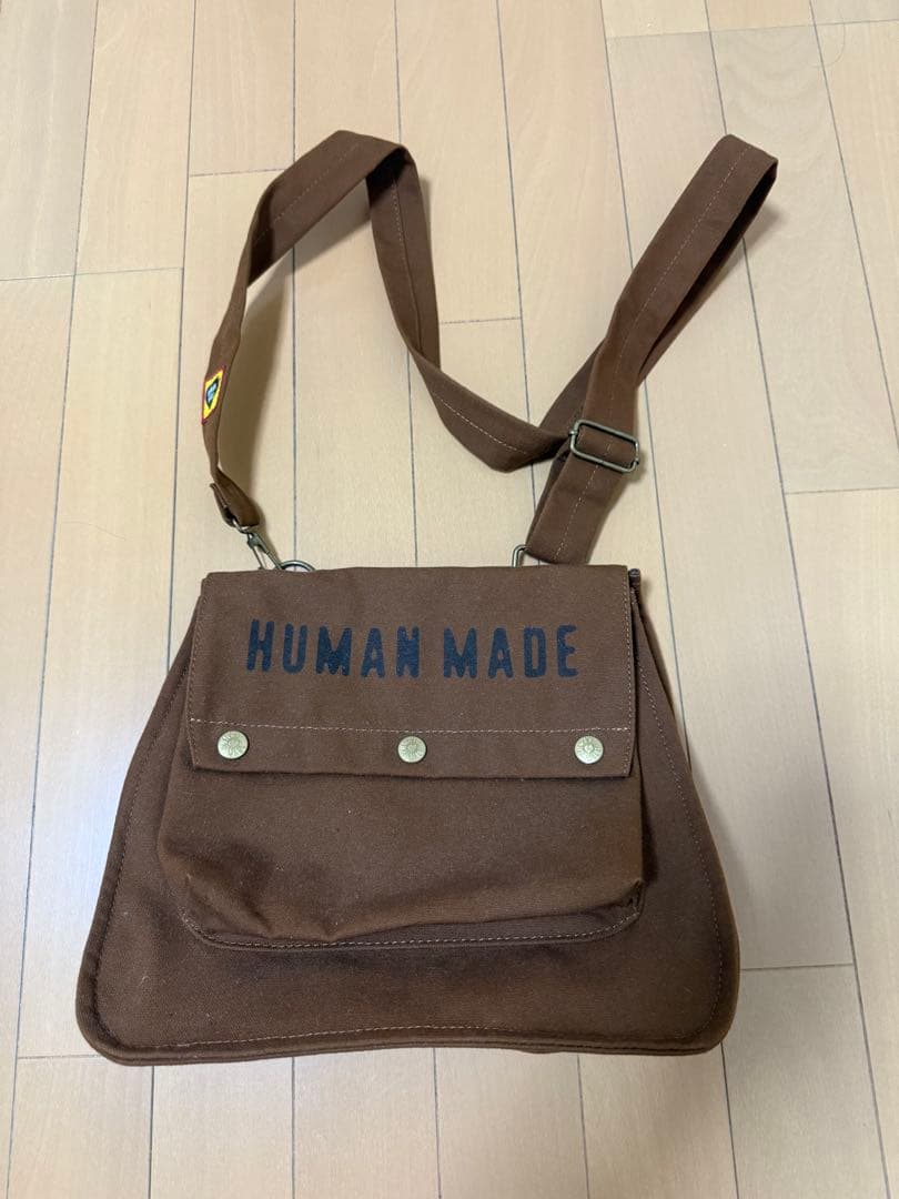 HUMAN MADE ヒューマンメイド GAME BAG BROWN ショルダー
