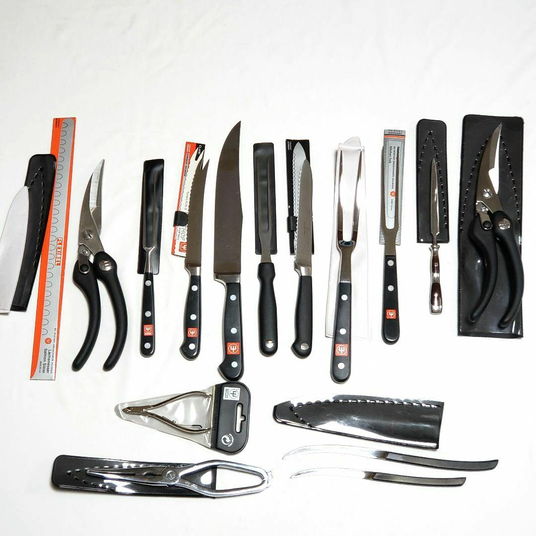 ま*ろ様 【S48-14】ヴォストホフ 包丁 ハサミ など刃物11点 オマケ付き