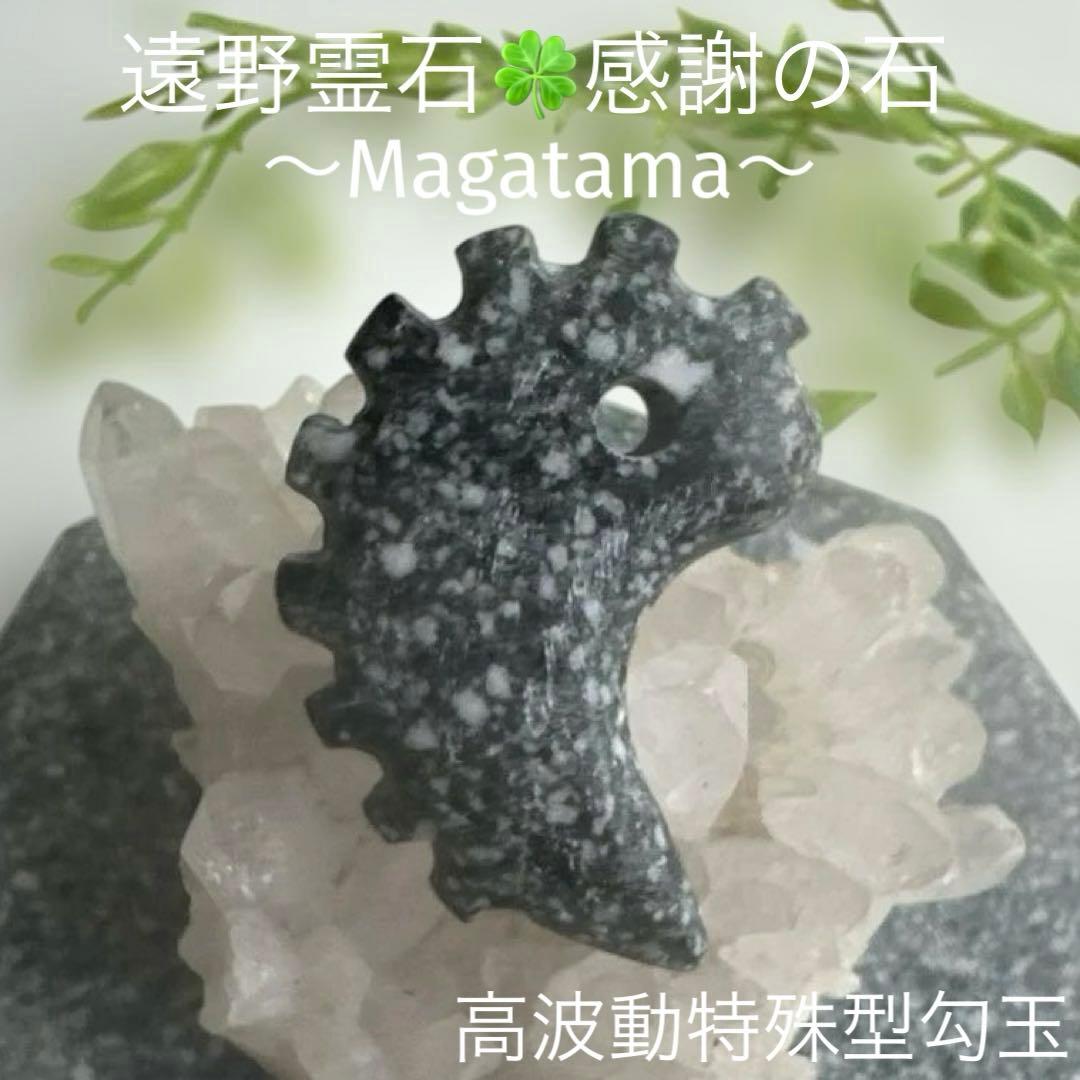 【遠野霊石】龍神勾玉 一ノ型｜龍の気を宿す獣鬣の造形　高波動勾玉