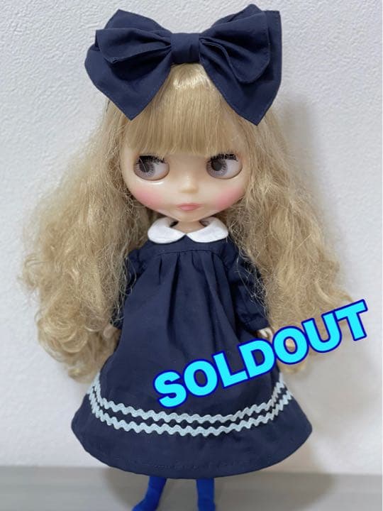 ネイビーワンピース４点セット　ブライス　服　アウトフィット