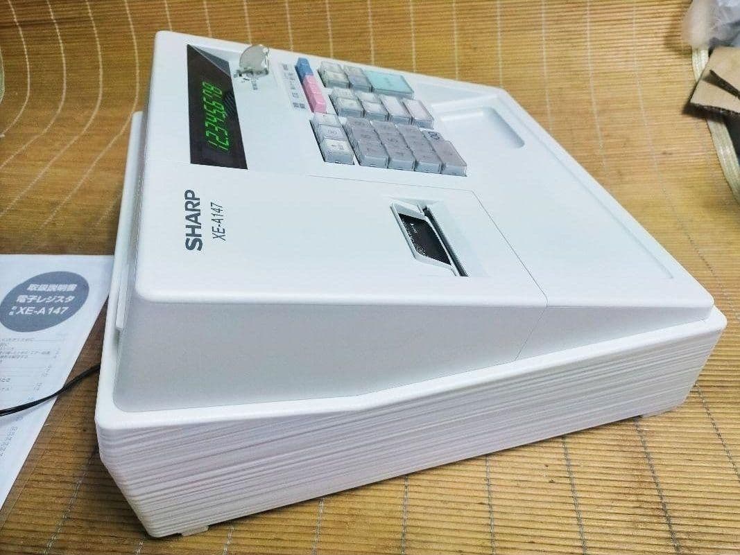 シャープレジスター　XE-A147　PC連携売上管理フル設定無料　1958147