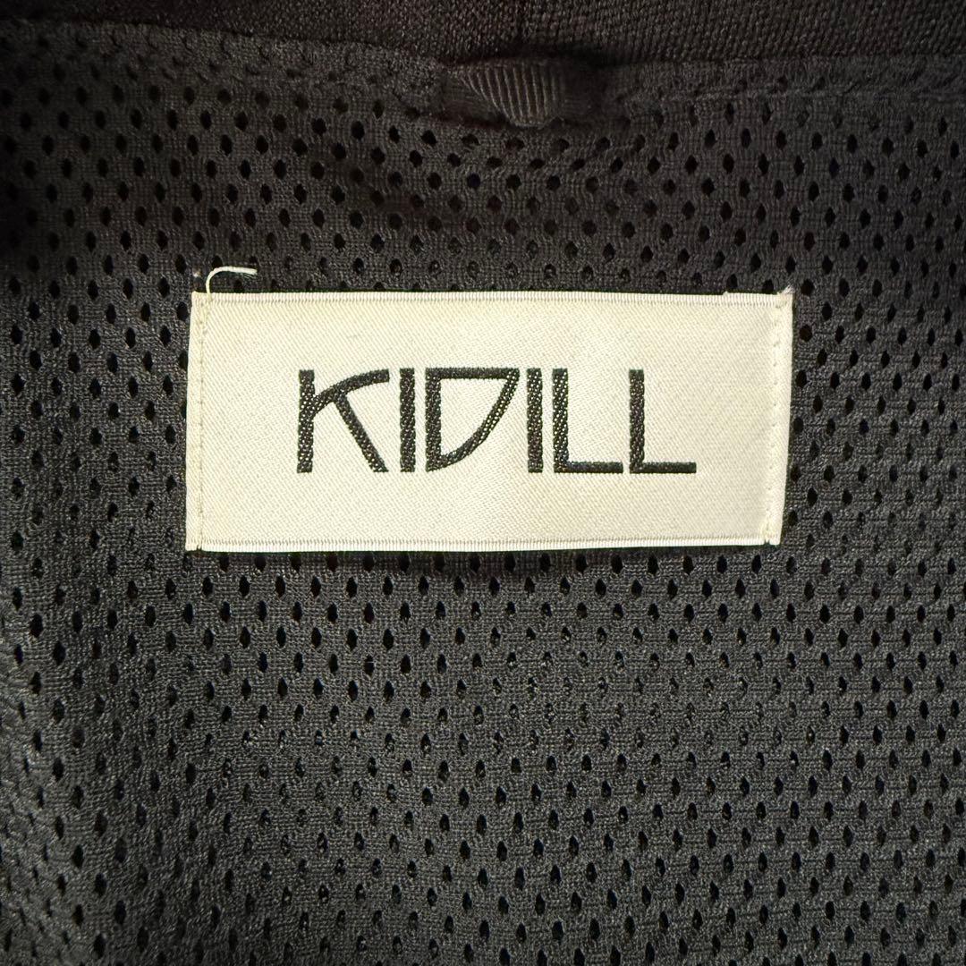 【狂気】KIDILL 刺繍 メッシュ パーカー 黒 FREE オーバーサイズ