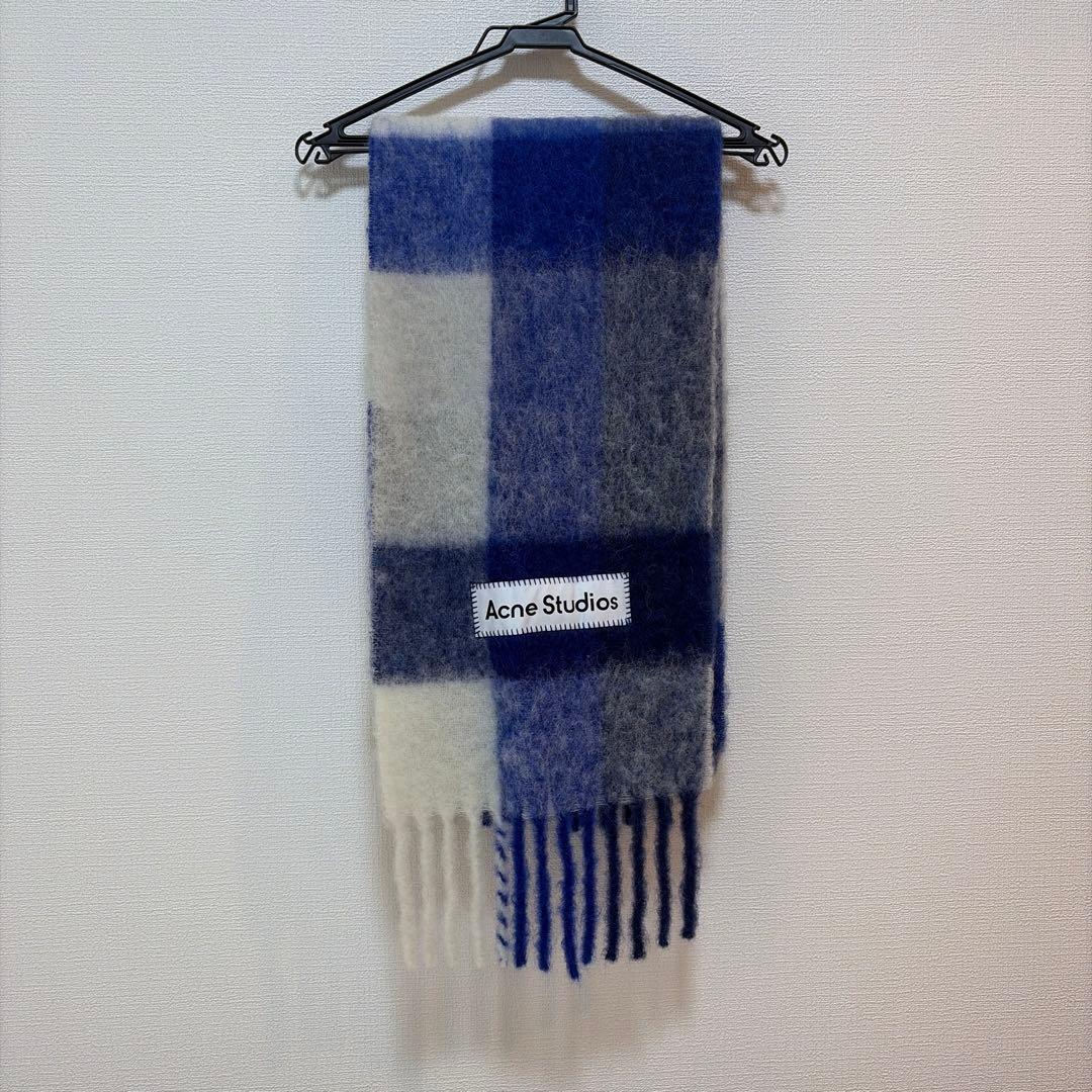 Acne Studios チェック柄マフラー 230x20cm