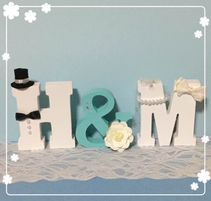 R3さっこ様確認用♡ウエディングバージョン・イニシャルオブジェ