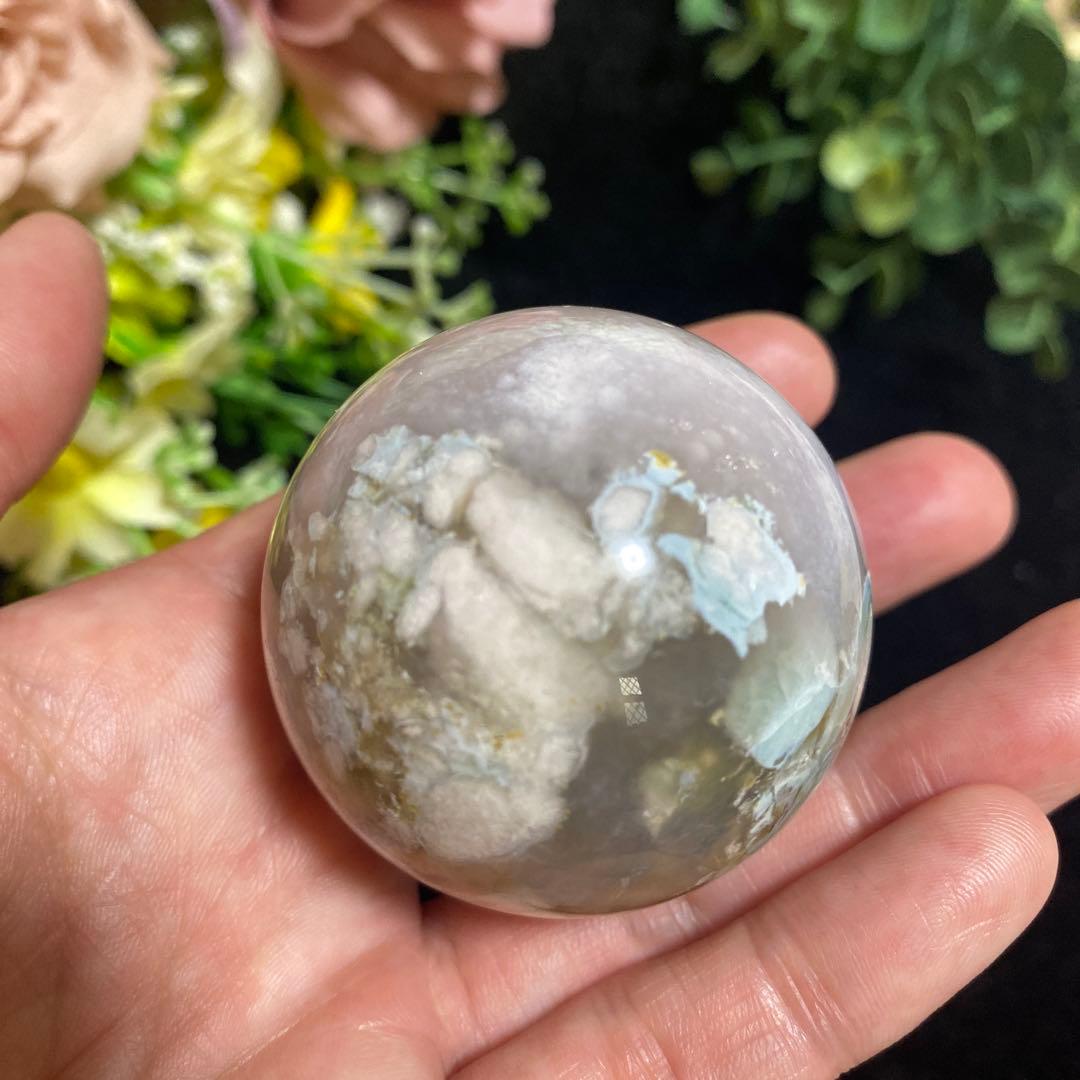 グリーン桜瑪瑙with夜桜 スフィア ⑤