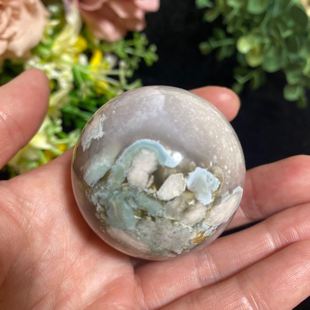 グリーン桜瑪瑙with夜桜 スフィア ⑤