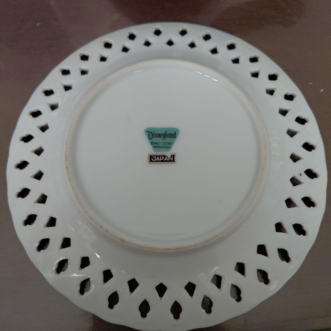 ②ディズニーランド 陶器皿　ヴィンテージ　デザート皿　ティンカーベル
