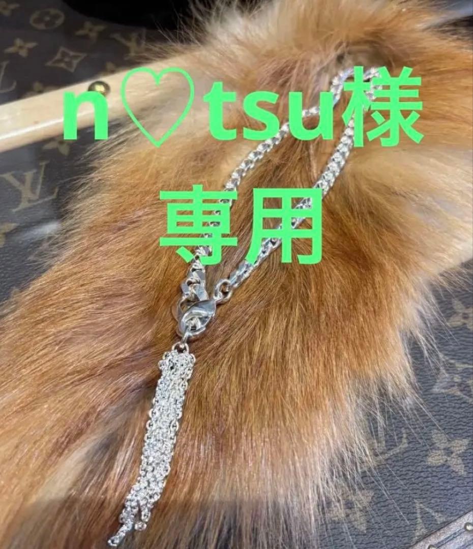 MUL A013 タッセルダブルEチェーンブレスレット　ショート