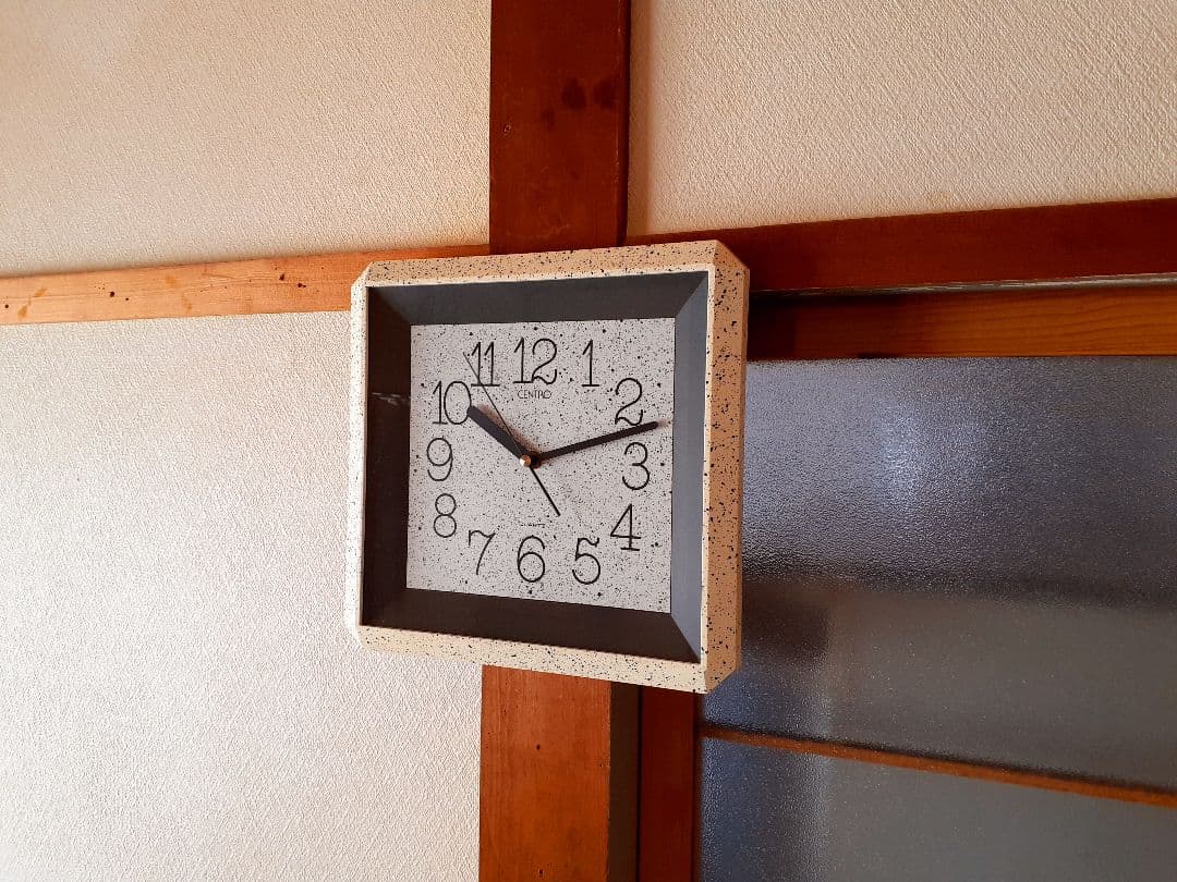 CENTRO　掛け時計　ポストモダン　ビンテージ　レトロ　マーブル