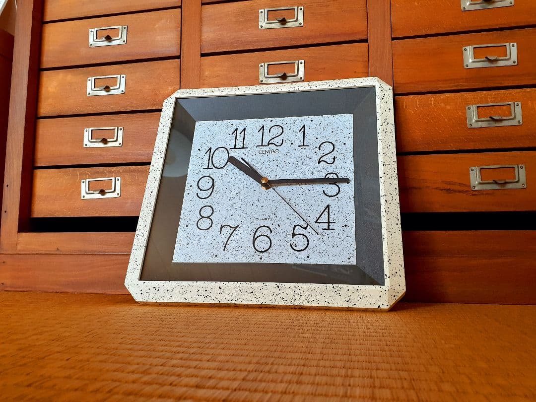 CENTRO　掛け時計　ポストモダン　ビンテージ　レトロ　マーブル