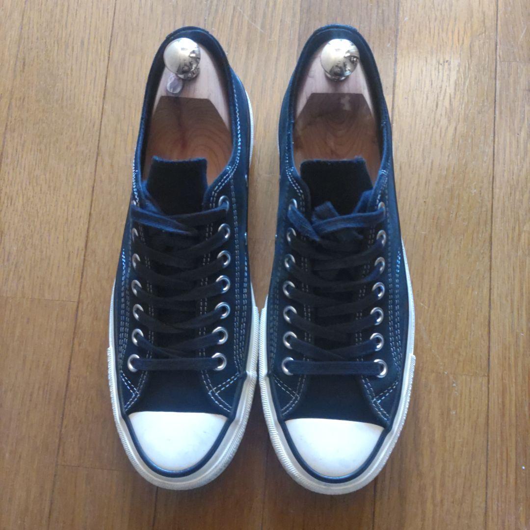 コンバース　チャックテーラー27.5スエード　黒　ビブラムソール　美品