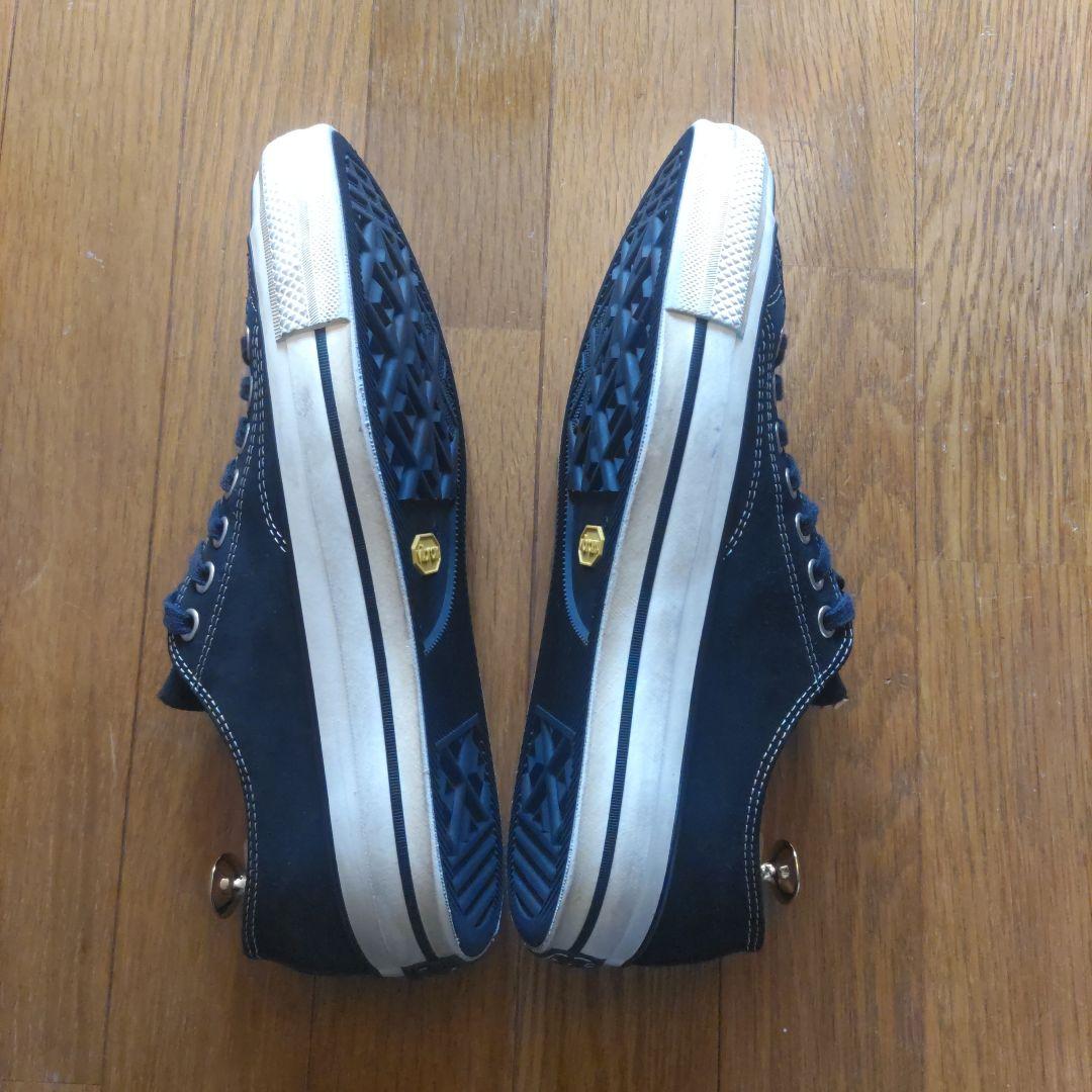 コンバース　チャックテーラー27.5スエード　黒　ビブラムソール　美品