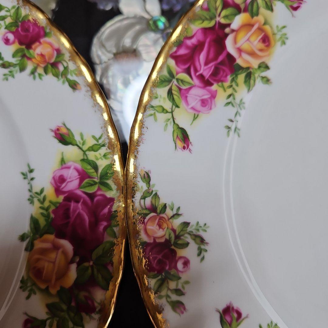 ロイヤルアルバートプレート(20．5cm)二枚