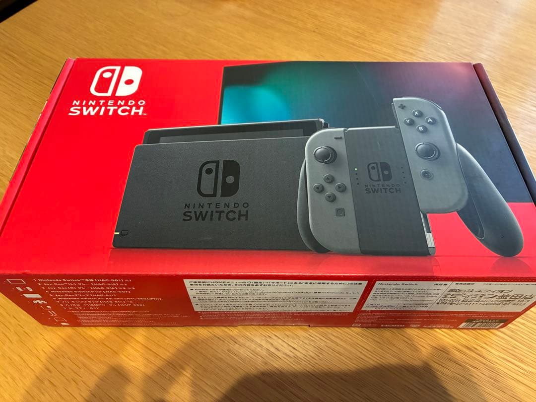 美品　Nintendo Switch 本体 グレー　付属品完備