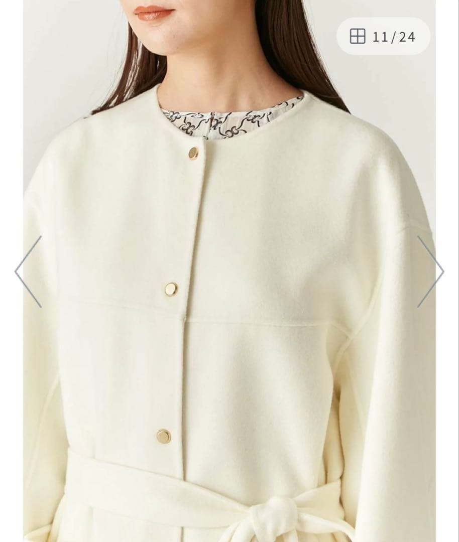 【値下げ】FRAY I.D super140'sウールリバーコート