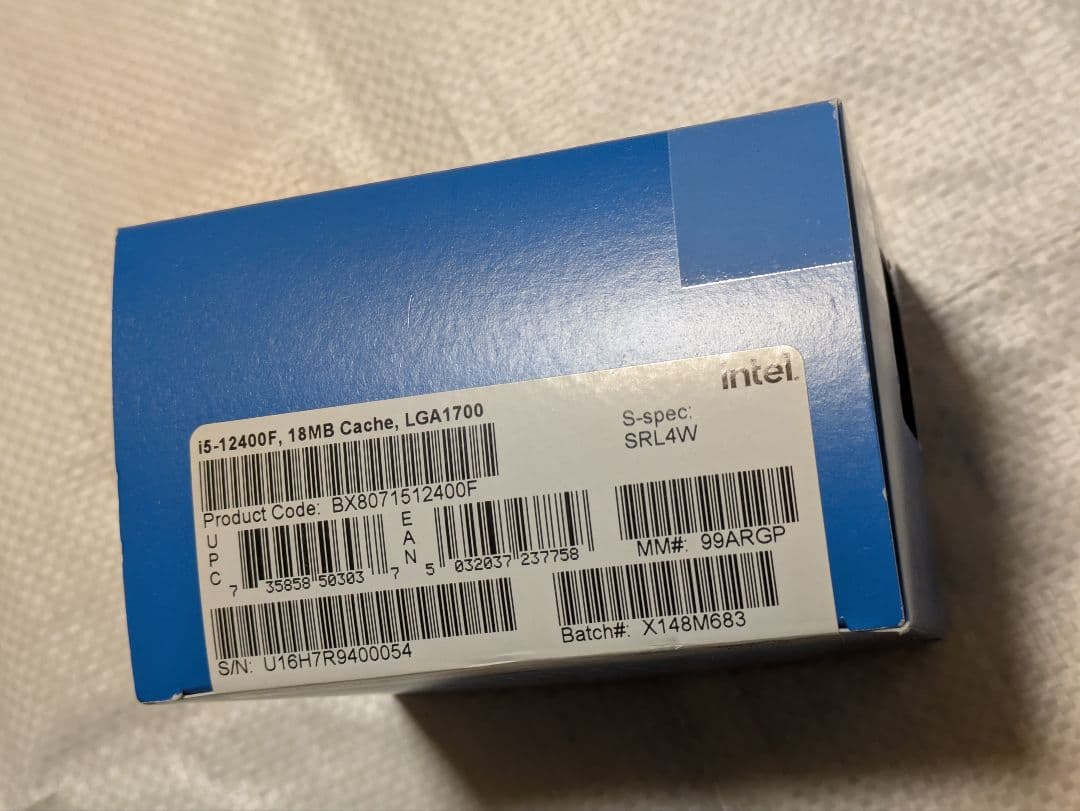 Intel Core i5-12400F + B660 +AK400(未開封)