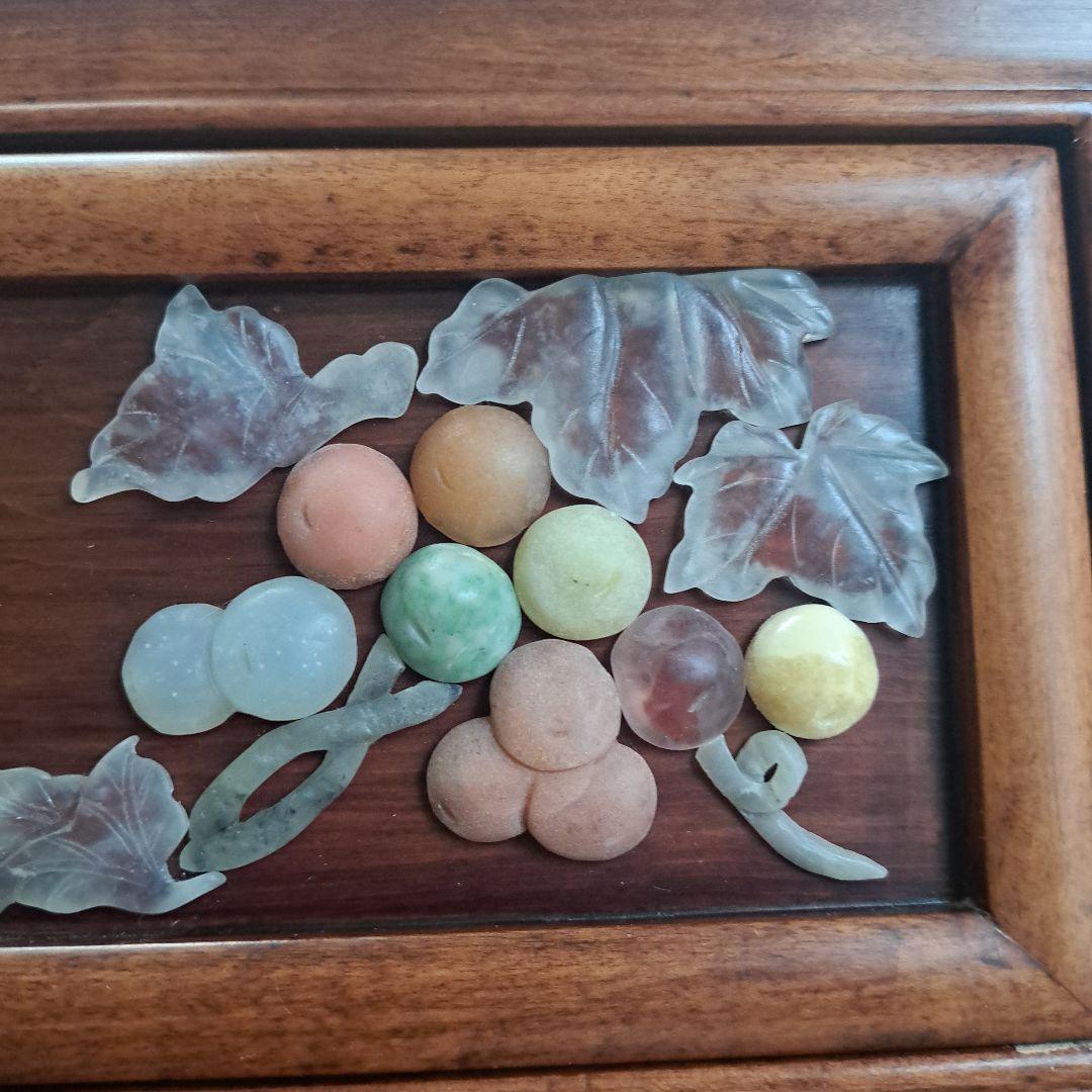 美術品 　希少　石細工　中国　 チェスト　工芸品　箪笥 骨董　アンティーク
