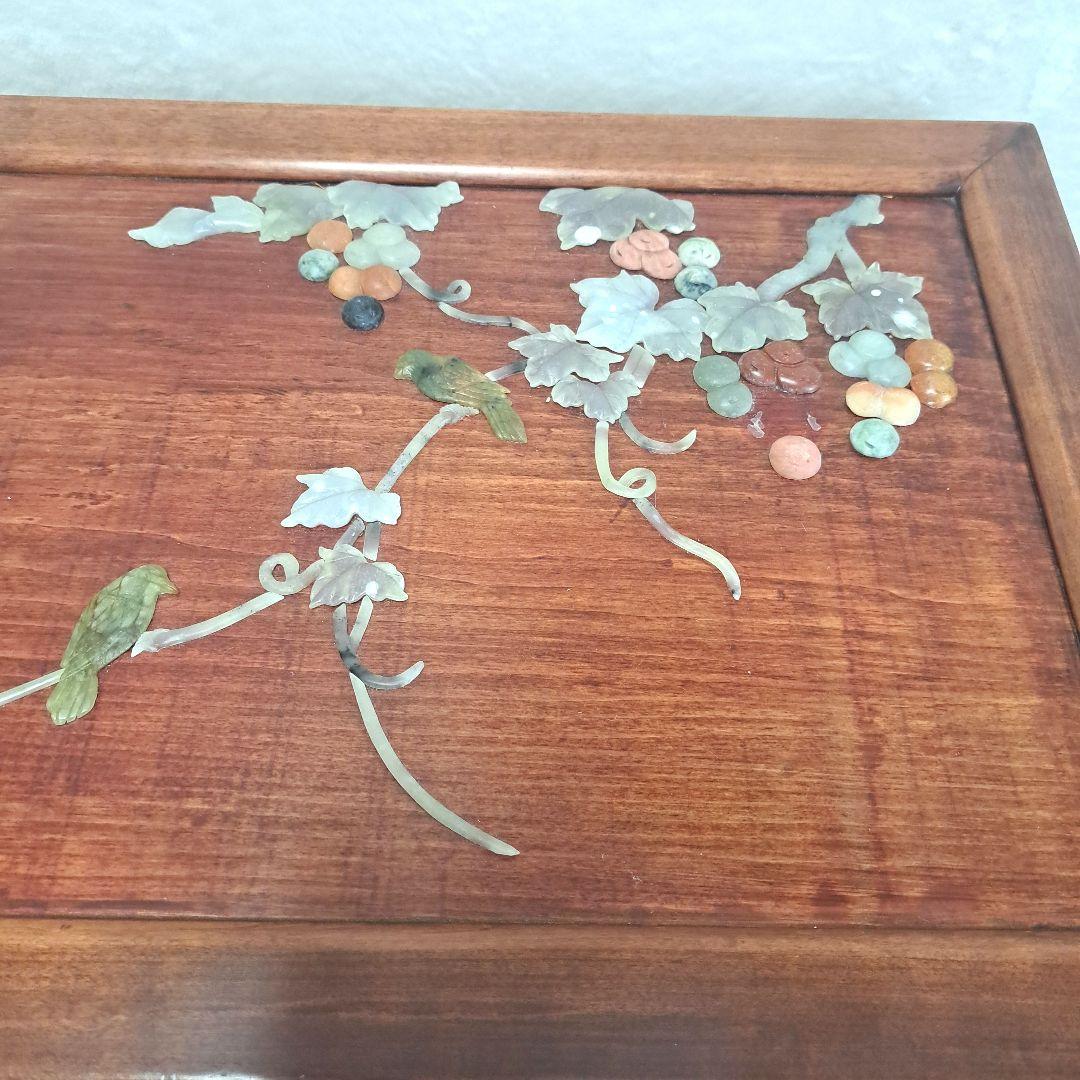美術品 　希少　石細工　中国　 チェスト　工芸品　箪笥 骨董　アンティーク