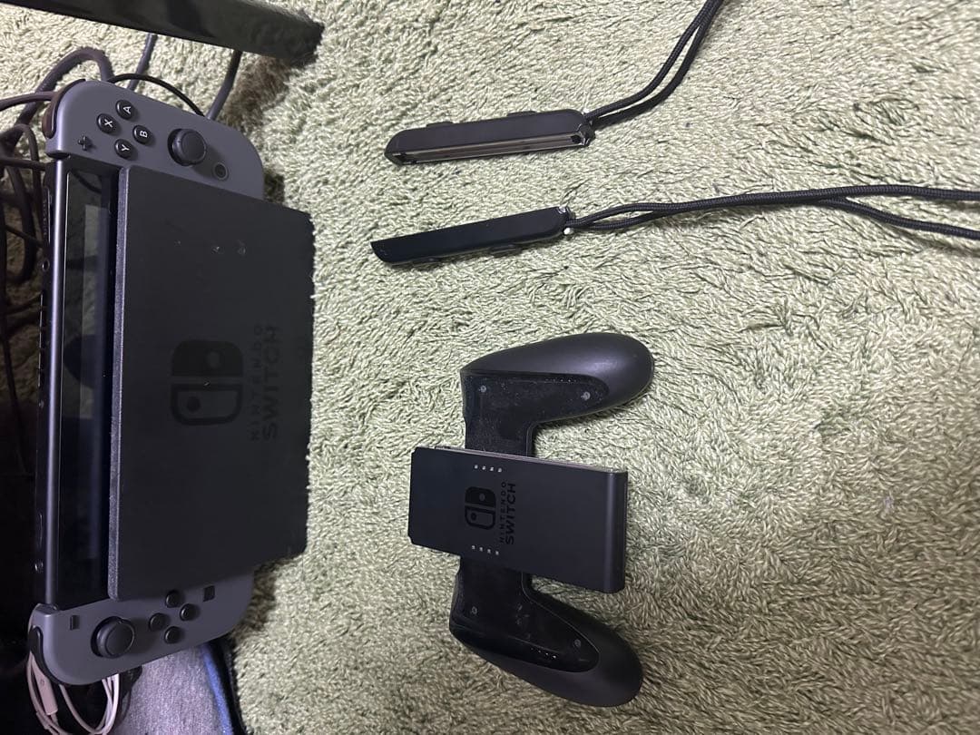 Nintendo Switch グレー 本体　ダウロードソフト付き