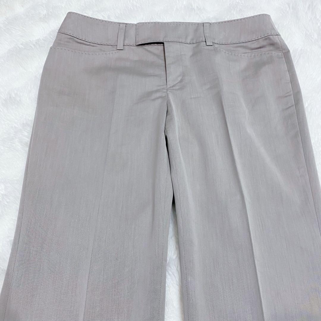 【大きいサイズ】組曲 ストレッチパンツスーツ セットアップ グレージュ