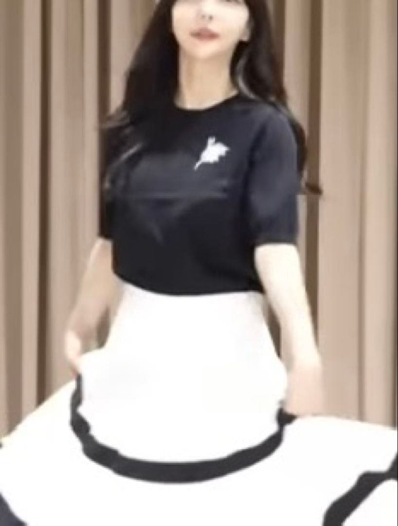 STRAWBERRY FIELDS 【新品】バレリーナモチーフ五分丈ニット