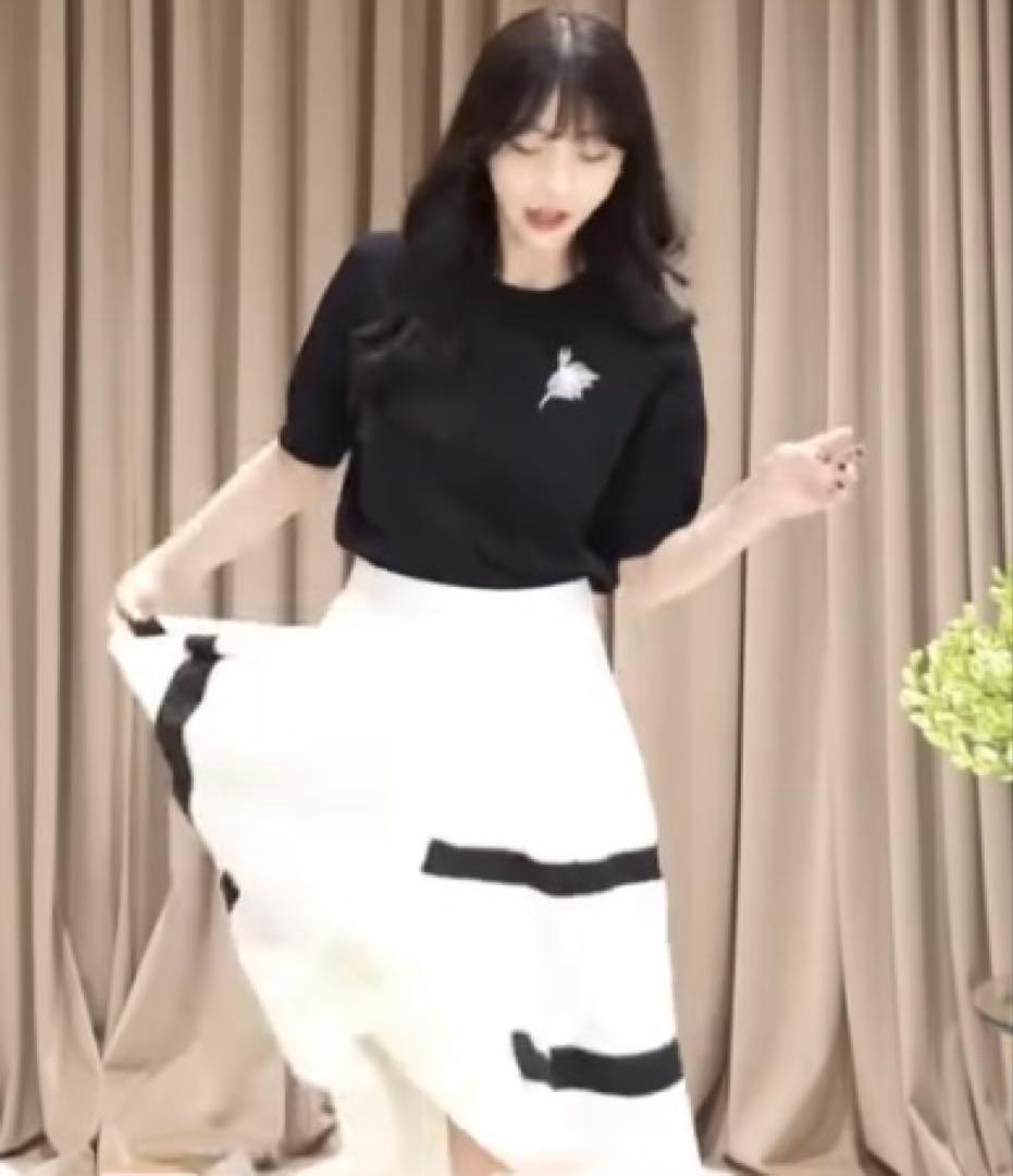 STRAWBERRY FIELDS 【新品】バレリーナモチーフ五分丈ニット