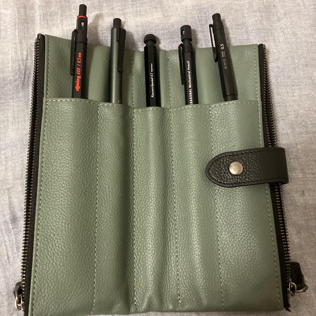 レザーペンケース・シャーペン まとめ売り0.5/0.7mm値下げOK