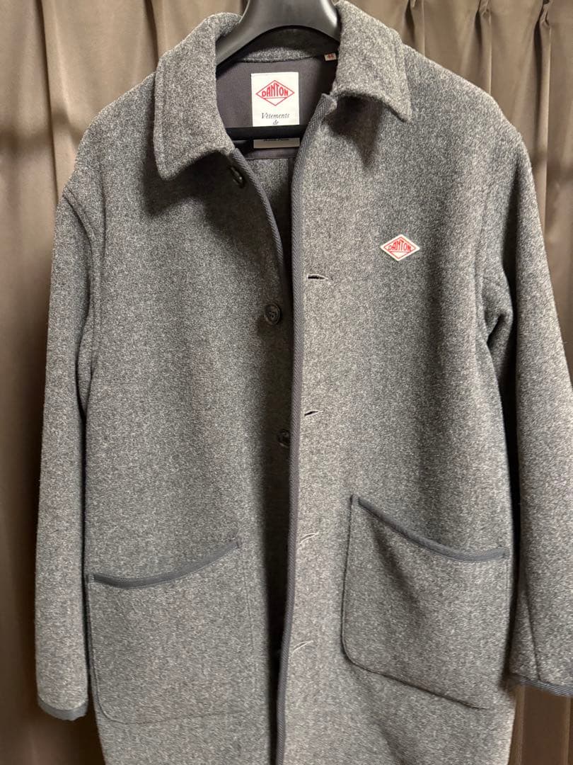 DANTON グレー ウールコート サイズ44 美品