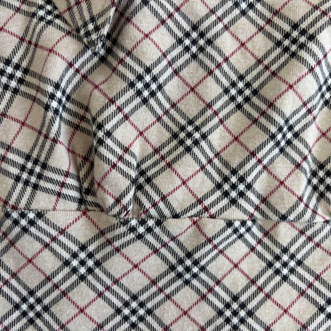 y2k バーバリー　ブルーレーベル　ノバチェック　リボン　タンクトップ M