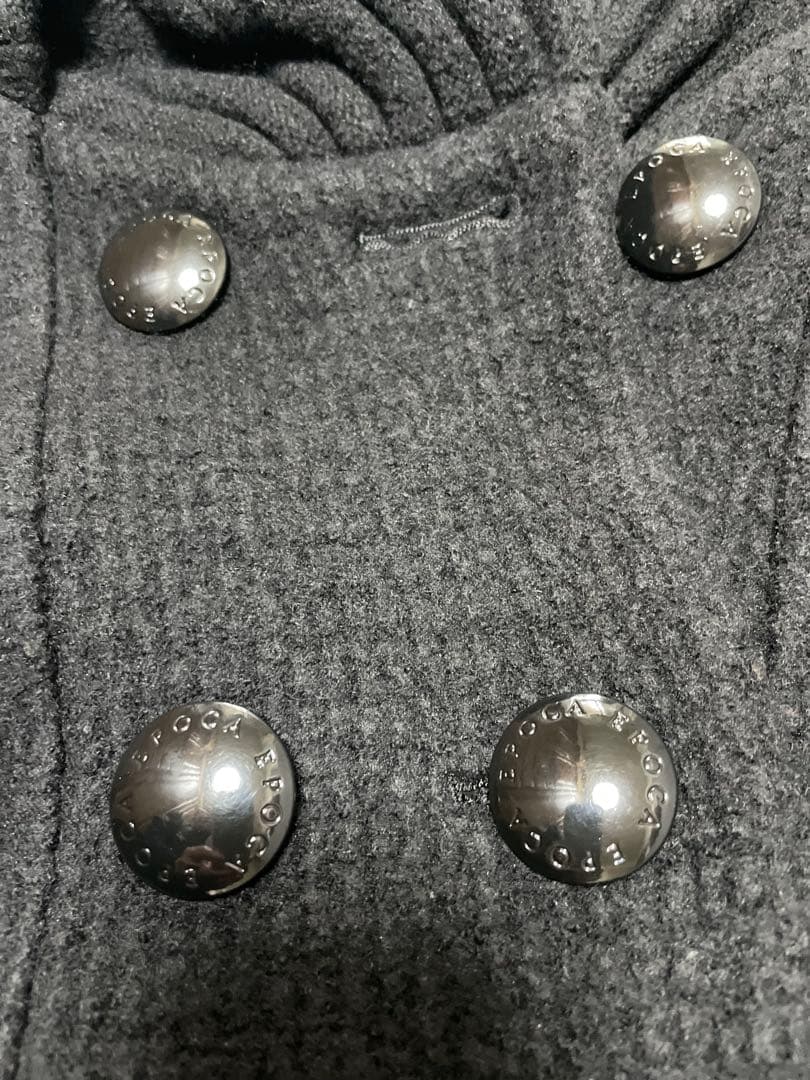 エポカ ダブルブレストコート ブラック