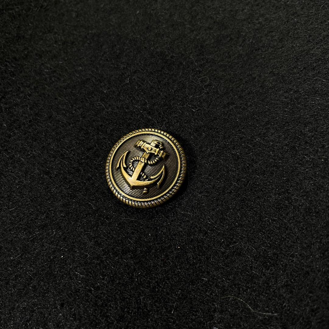 22AW SAINT LAURENT ダブルブレステッドロングコート 46 黒