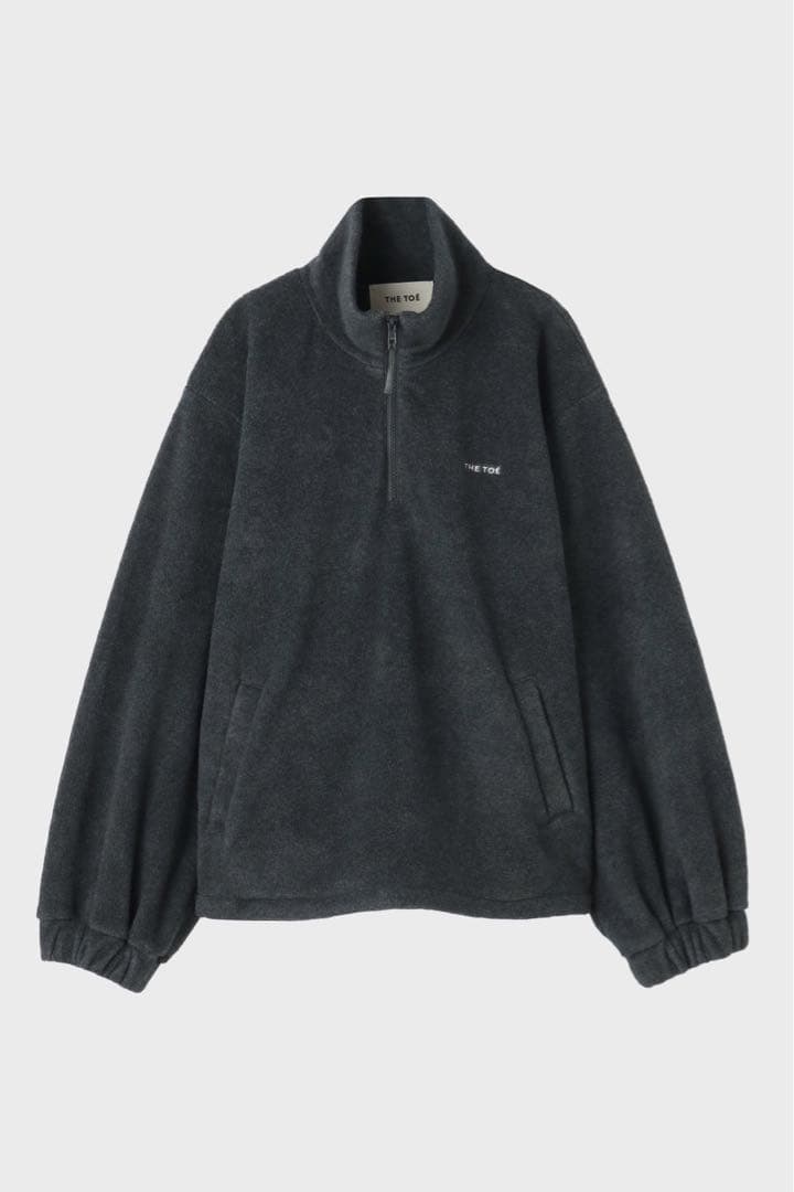 THE TOÉ❤︎Bornheim Fleece Top charcoalgray