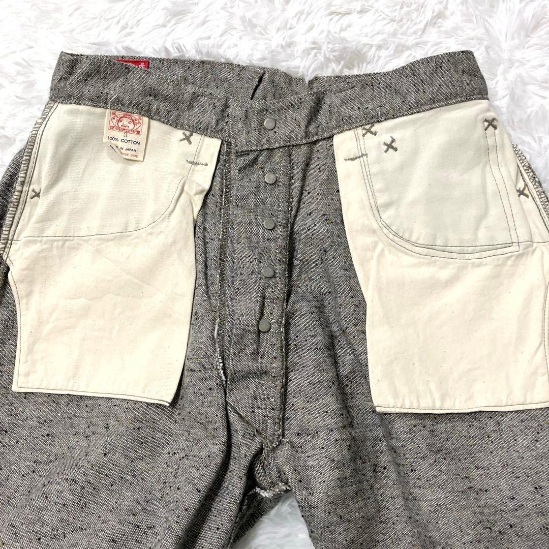極美品✨　YAMANE DELUXE HAYAOKI 3 コットンパンツ　ネップ