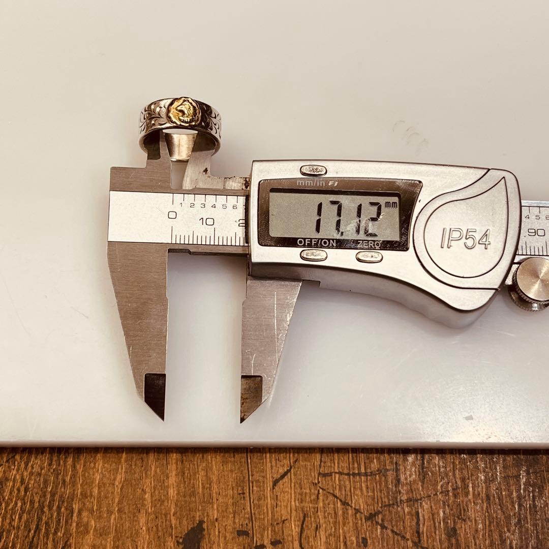 TADY&KING アラベスク平打ちリングGPウルフ 15号 指輪 k18