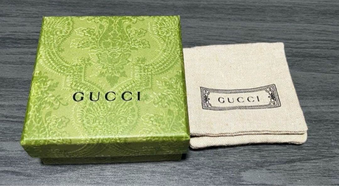 極美品‼️GUCCI 指輪　燻‼️スクエアGリング 14号