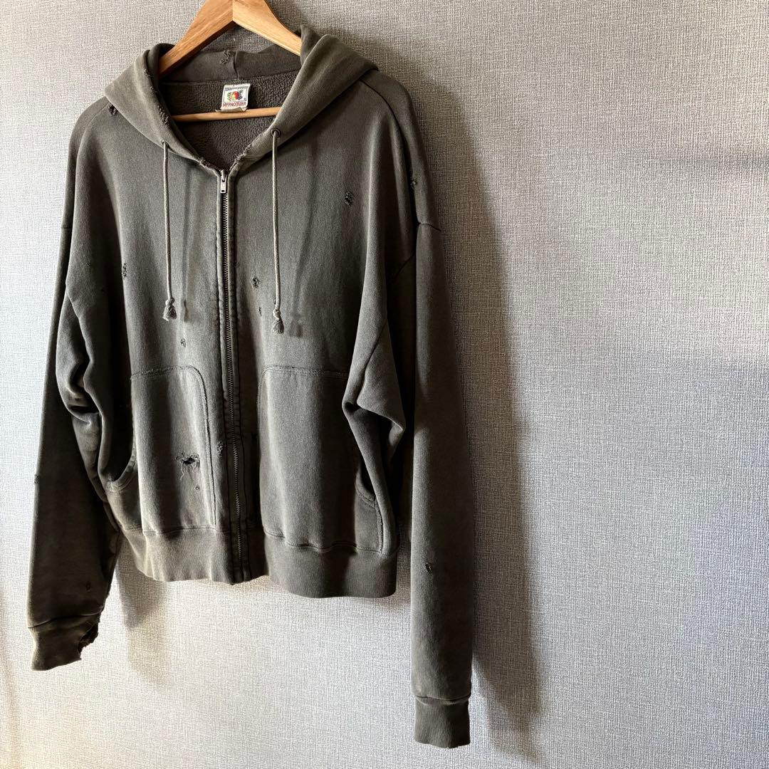 23AW SAINT MICHAEL ダメージジップフーディ