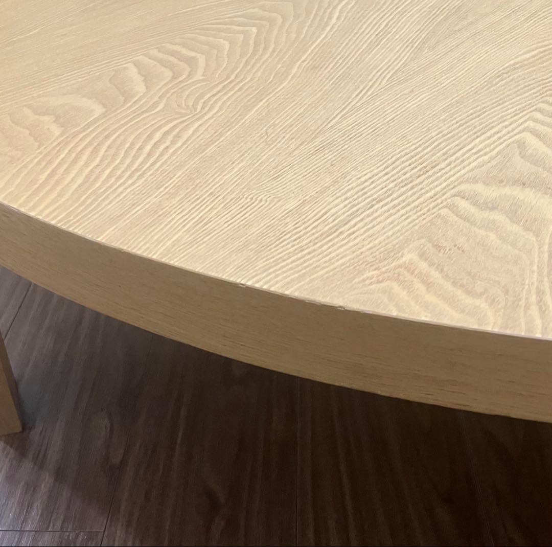 円卓 ちゃぶ台 大型 直径105cm 高さ30.5cm ローテーブル 食卓