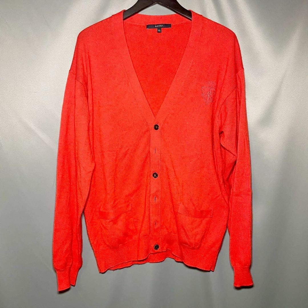 グッチ カシミアカーディガン GUCCI レッド 323160 サイズXL