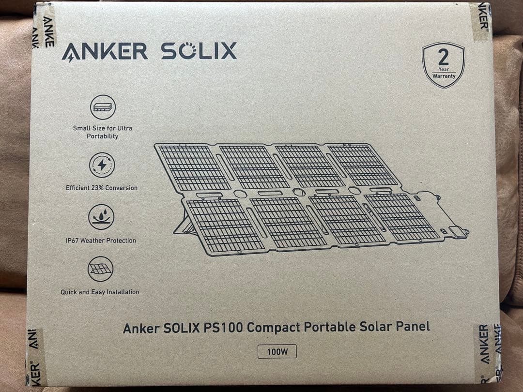 【新品未開封】Anker SOLIX PS100 ポータブルソーラーパネル