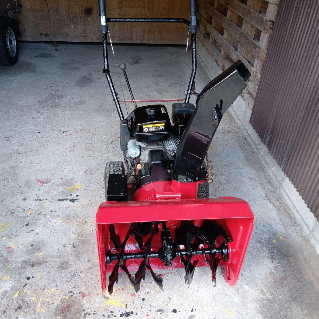 除雪機 ガソリンエンジン 赤　196CC