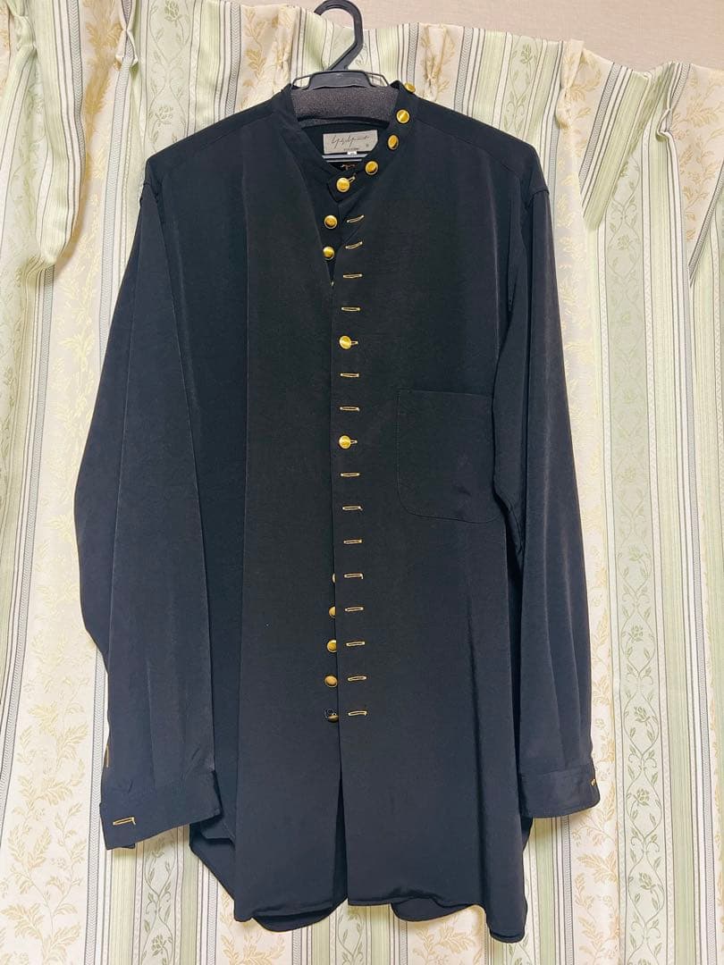 【希少】　ヨウジヤマモト19AW LOOK29 金釦スタンドシャツ