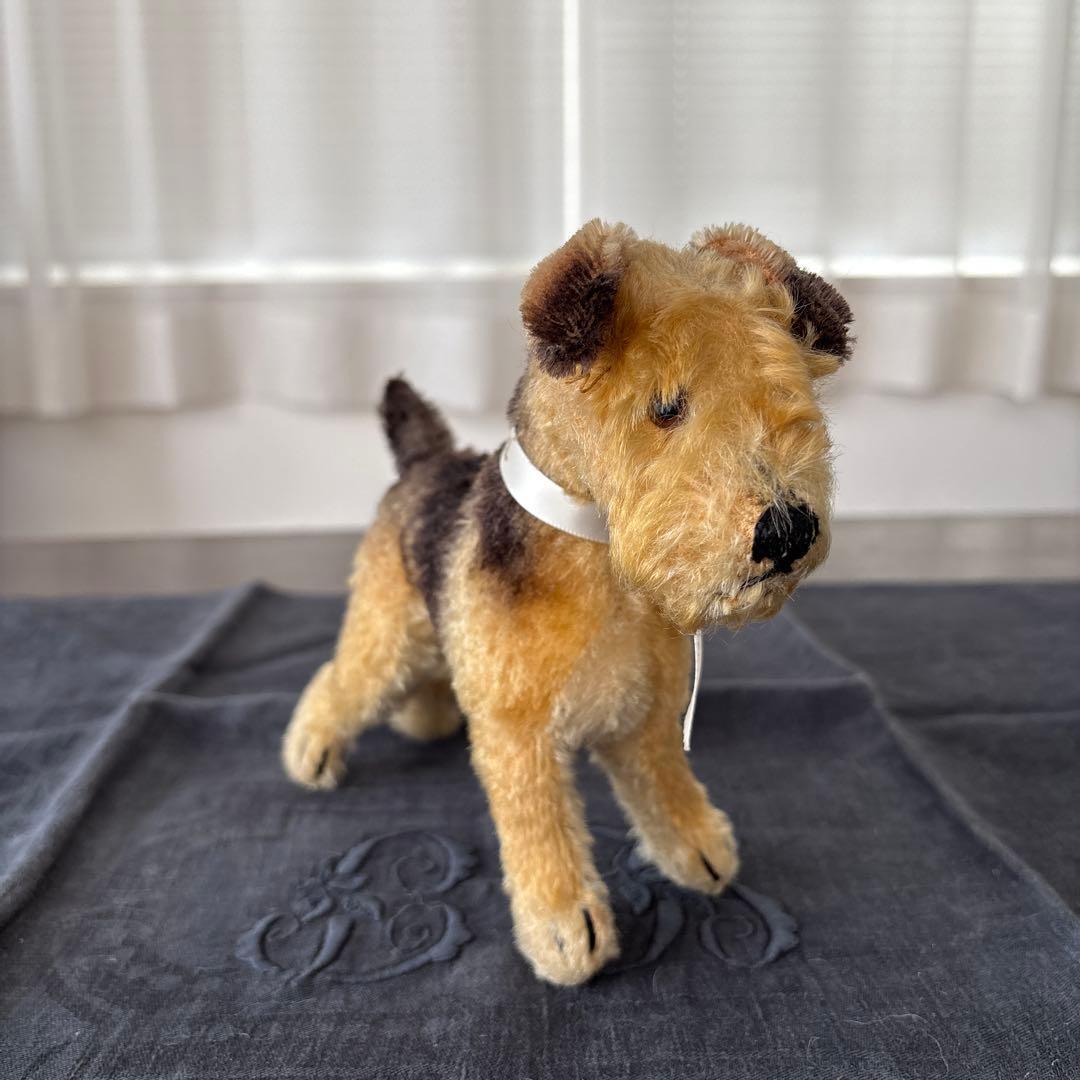 フランス　アンティーク　犬　ぬいぐるみ