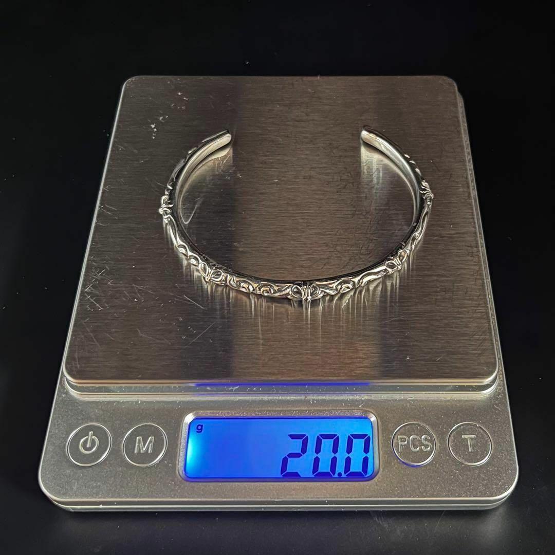 SBT バングル シルバー925 ブレスレット クロス 唐草模様 【新品】